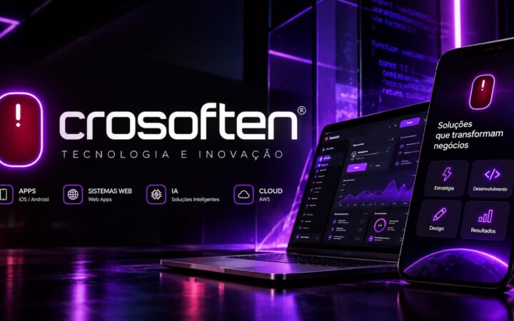Crosoften desenvolve aplicativos, plataformas web e soluções de inteligência artificial sob medida